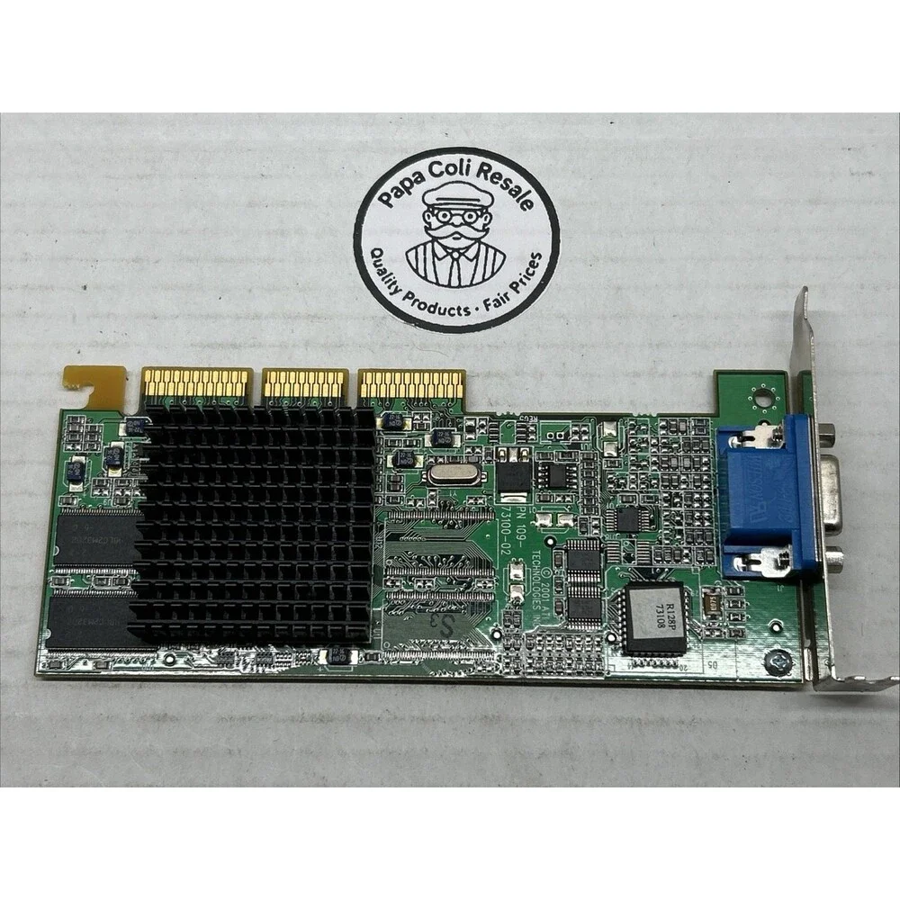 Vintage 2001 ATI Rage 128 Ultra AGP Video Card 109-73100-02 Tested
